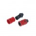 PTFE TEFLON & DELRIN DUAL HOLE ADJUSTABLE AIR FLOW WIDE BORE DRIP TIPS